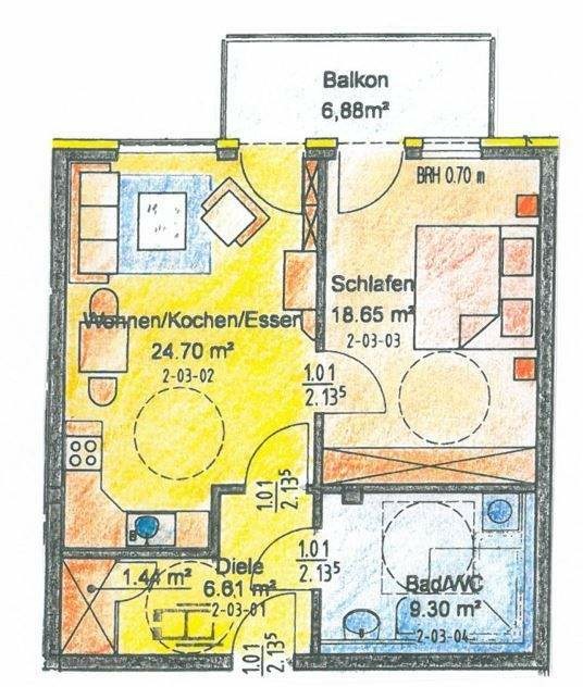 Seniorengerechte Zweizimmerwohnung