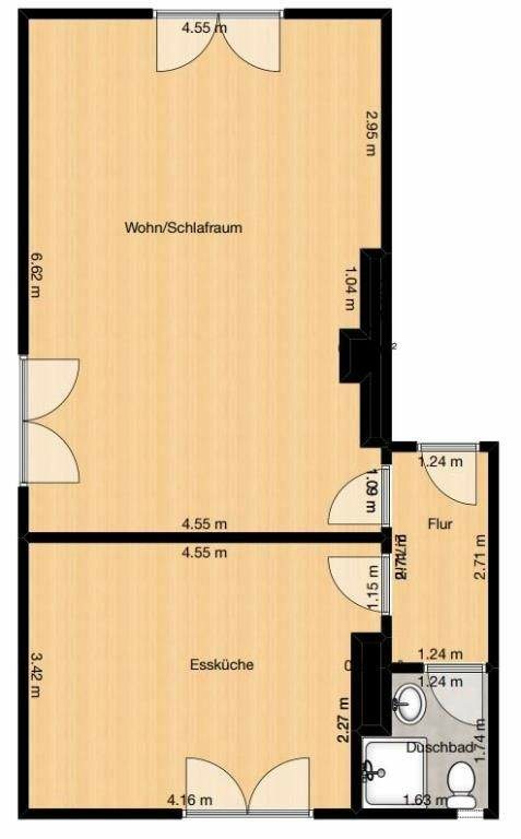 Gemütliche 1-Zimmer-Wohnung in Velbert Am Berg