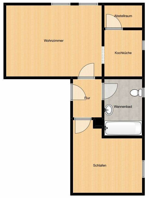 Gemütliche 2-Zimmer-Wohnung in Velbert Am Berg