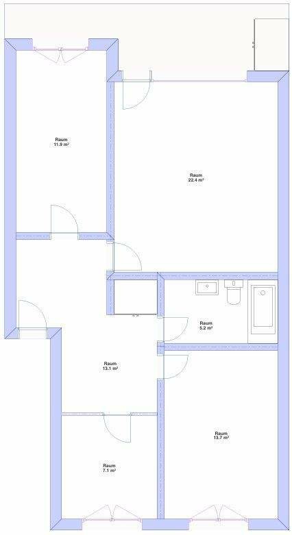 Geräumige 3-Zimmer-Wohnung in ruhiger Lage (Wohnberechtigungsschein erforderlich)!
